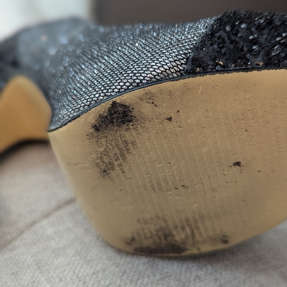 Silver and Black High Heels - Picture 5 of 9